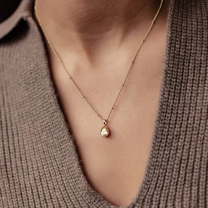 November Topaz Birthstone Necklace Sterling Silver Hey Happiness Necklaces November Topaz Birthstone Necklace Sterling Silver Hey Happiness Necklaces