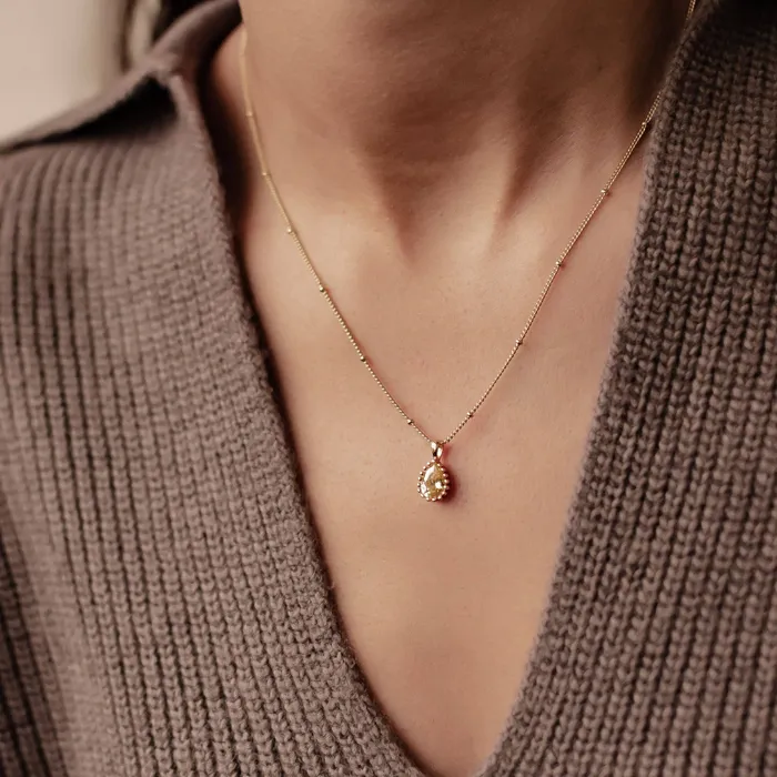 November Topaz Birthstone Necklace Sterling Silver Hey Happiness Necklaces November Topaz Birthstone Necklace Sterling Silver Hey Happiness Necklaces