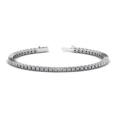 Prong Set 825 Carat Princess Real Natural Earth Mined Diamonds Tennis Bracelet White Gold GB Bracelets Prong Set 825 Carat Princess Real Natural Earth Mined Diamonds Tennis Bracelet White Gold GB Bracelets