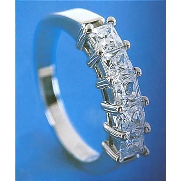 Rings 25 Carat High Brilliance Natural Earth Mined Diamond Band Princess Cut GB Rings 25 Carat High Brilliance Natural Earth Mined Diamond Band Princess Cut GB