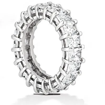 Rings GB 10 Carat Radiant Cut Eternity Natural Earth Mined Diamond Ring