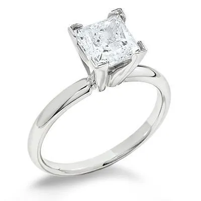 Rings GB 225 Ct Princess Cut Solitaire Natural Earth Mined Diamond Wedding Ring New Rings GB 225 Ct Princess Cut Solitaire Natural Earth Mined Diamond Wedding Ring New