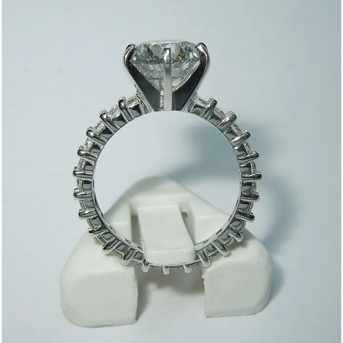 Rings GB Natural Earth Mined Diamond Engagement Ring Accented 525 Carats White Gold 14K Rings GB Natural Earth Mined Diamond Engagement Ring Accented 525 Carats White Gold 14K
