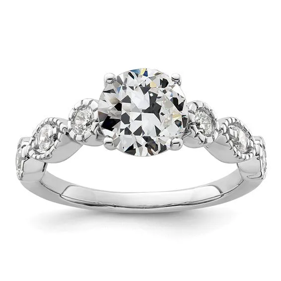 Rings HarryChadEntcom 14K Gold Round Old Mine Cut Real Natural Earth Mined Diamond Ring 4 Prong Set 325 Carats Rings HarryChadEntcom 14K Gold Round Old Mine Cut Real Natural Earth Mined Diamond Ring 4 Prong Set 325 Carats