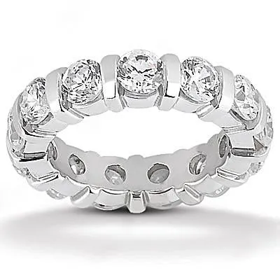 Rings HarryChadEntcom 39 Ct F Vs1 Natural Earth Mined Diamonds Gorgeous Eternity Women Engagement Band WG 14K