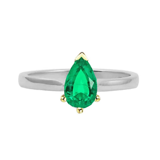 Rings HarryChadEntcom Anniversary Gifts Solitaire Green Emerald Ring
