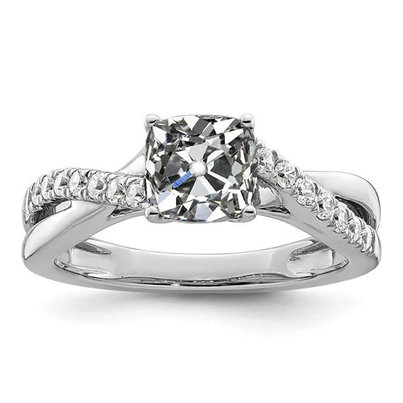 Rings HarryChadEntcom Cushion Round Old Cut Natural Earth Mined Diamond Ring Twisted Prong Set 350 Carats Rings HarryChadEntcom Cushion Round Old Cut Natural Earth Mined Diamond Ring Twisted Prong Set 350 Carats