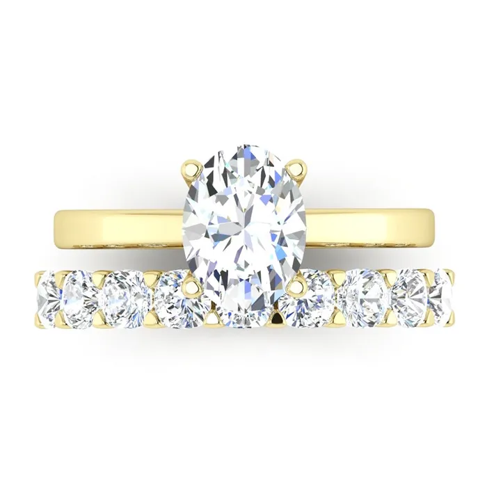 Rings HarryChadEntcom Custom Jewelry Brilliant Cut Oval Mined Diamond Ring Band Set Rings HarryChadEntcom Custom Jewelry Brilliant Cut Oval Mined Diamond Ring Band Set