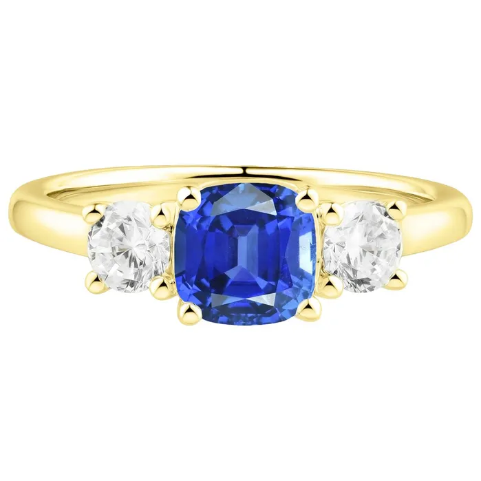 Rings HarryChadEntcom Gemstone Jewelry 3 Stone Cushion Sapphire Natural Earth Mined Diamond Ring 450 Carats Rings HarryChadEntcom Gemstone Jewelry 3 Stone Cushion Sapphire Natural Earth Mined Diamond Ring 450 Carats