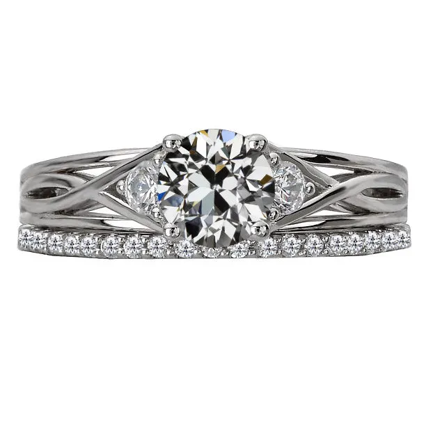 Rings HarryChadEntcom Gold Ladies Wedding Ring Set Round Old Mine Cut Real Natural Earth Mined Diamond 350 Carats Rings HarryChadEntcom Gold Ladies Wedding Ring Set Round Old Mine Cut Real Natural Earth Mined Diamond 350 Carats