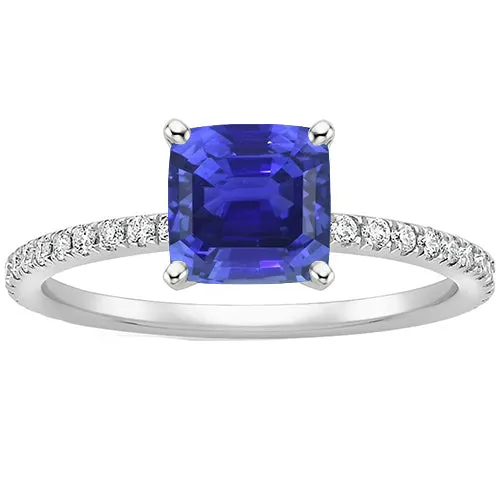 Rings HarryChadEntcom Gold Natural Earth Mined Diamond Ring Cushion Sri Lankan Sapphire With Accents 3 Carats Rings HarryChadEntcom Gold Natural Earth Mined Diamond Ring Cushion Sri Lankan Sapphire With Accents 3 Carats