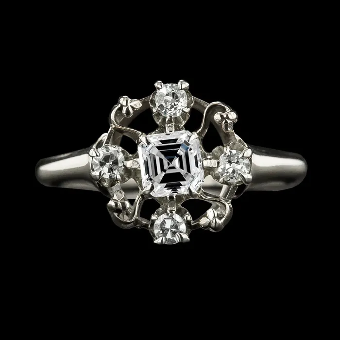 Rings HarryChadEntcom Like La Belle Epoque Jewelry Wedding Ring Asscher Round Natural Earth Mined Diamond Rings HarryChadEntcom Like La Belle Epoque Jewelry Wedding Ring Asscher Round Natural Earth Mined Diamond