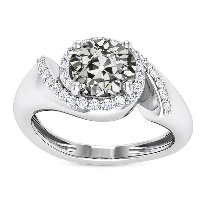 Rings HarryChadEntcom Old Mine Cut Halo Natural Earth Mined Diamond Fancy Ring Gold Jewelry 650 Carats Rings HarryChadEntcom Old Mine Cut Halo Natural Earth Mined Diamond Fancy Ring Gold Jewelry 650 Carats