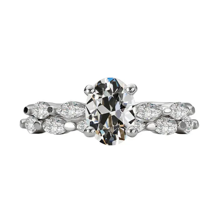 Rings HarryChadEntcom Wedding Ring Marquise Oval Old Cut Natural Earth Mined Diamond 14K Gold 5 Carats Rings HarryChadEntcom Wedding Ring Marquise Oval Old Cut Natural Earth Mined Diamond 14K Gold 5 Carats