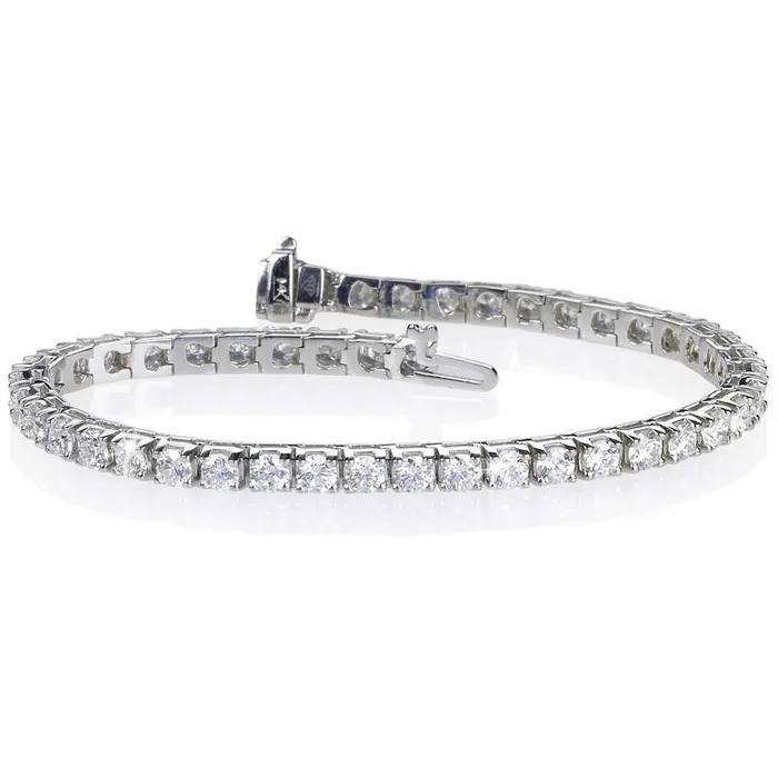 Round Brilliant Cut Real Natural Earth Mined Diamond 810 Carats Tennis Bracelet 14K White Gold GB Bracelets Round Brilliant Cut Real Natural Earth Mined Diamond 810 Carats Tennis Bracelet 14K White Gold GB Bracelets