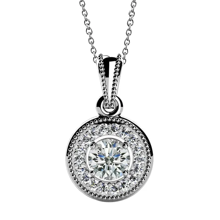 Round Cut Natural Earth Mined Diamonds Circle Pendant Necklace 350 Carats White Gold 14K GB Necklaces Round Cut Natural Earth Mined Diamonds Circle Pendant Necklace 350 Carats White Gold 14K GB Necklaces