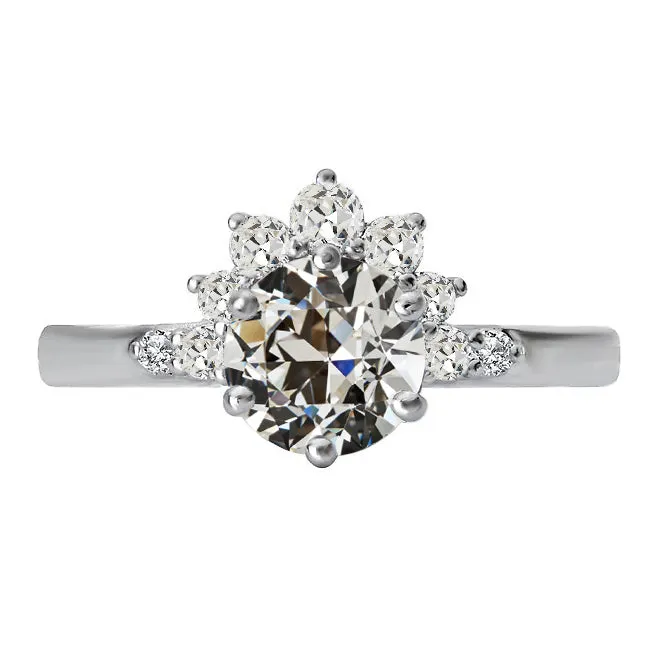 Round Old Cut Natural Earth Mined Diamond Wedding Ring Prong Set Crown Style 5 Carats HarryChadEntcom Rings Round Old Cut Natural Earth Mined Diamond Wedding Ring Prong Set Crown Style 5 Carats HarryChadEntcom Rings