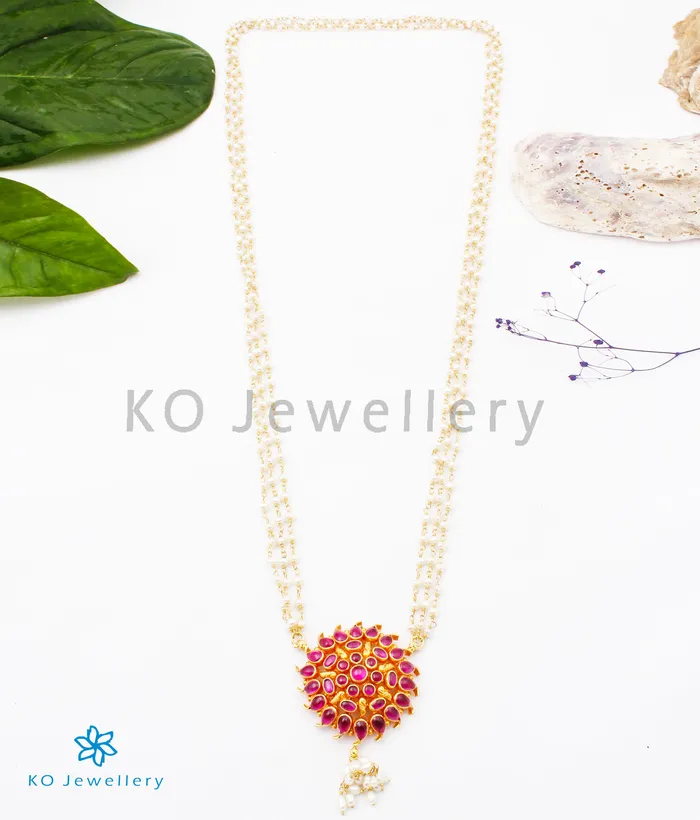 Silversmith Necklaces The Mauktika Silver Pearl Necklace