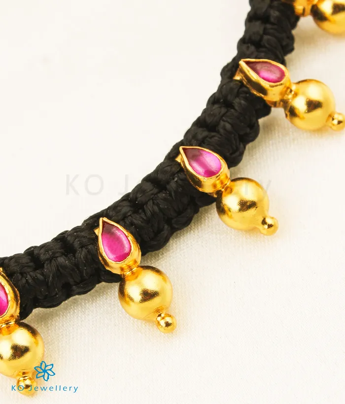Silversmith Necklaces The Pahal Silver Choker Necklace Red