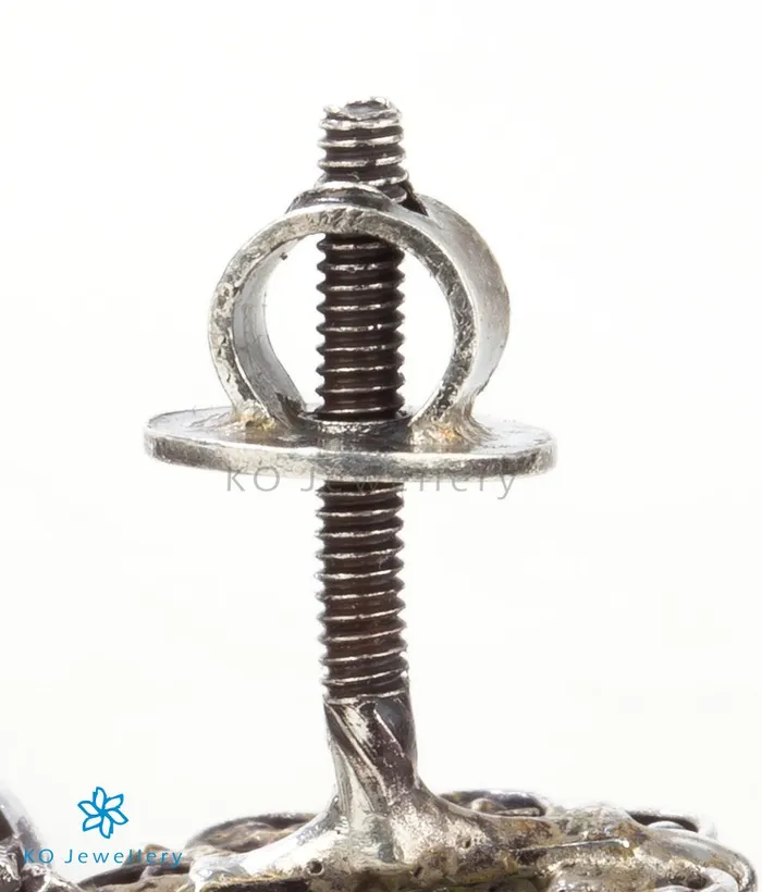 Silversmith Necklaces The Pranit Silver Navratna Necklace Oxidised