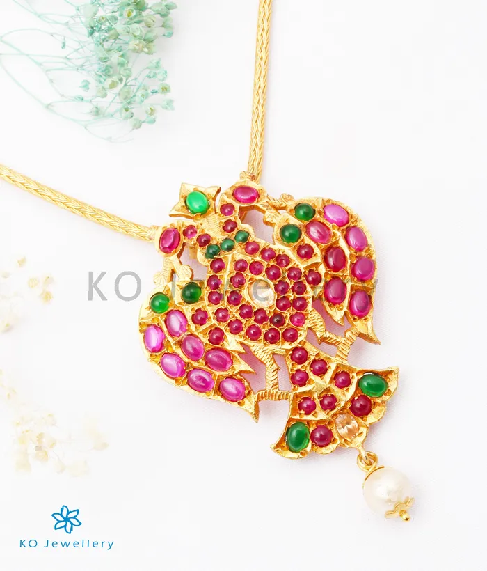 Silversmith The Ajeya Gandaberunda Silver Necklace Necklaces
