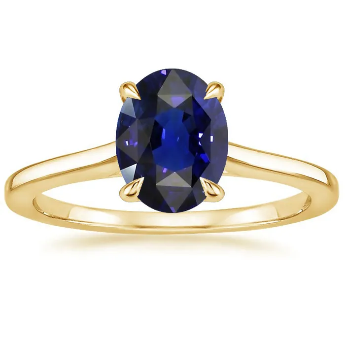 Solitaire Ring Yellow Gold Oval Sri Lankan Sapphire 350 Carats HarryChadEntcom Rings Solitaire Ring Yellow Gold Oval Sri Lankan Sapphire 350 Carats HarryChadEntcom Rings
