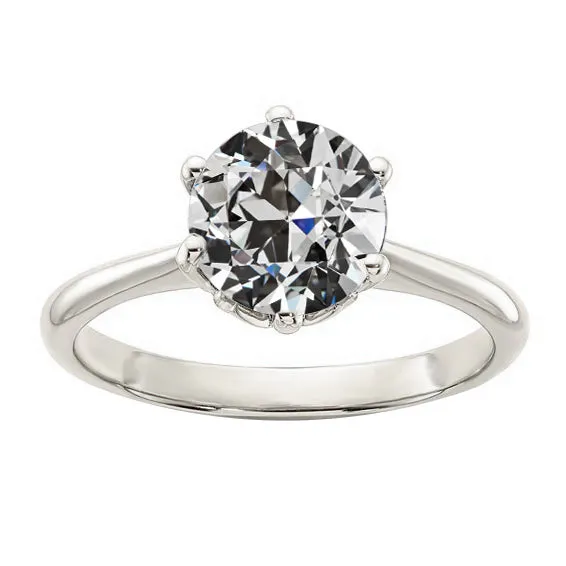 Solitaire Round Old Cut Natural Earth Mined Diamond Ring 6 Prong Set 250 Carats HarryChadEntcom Rings Solitaire Round Old Cut Natural Earth Mined Diamond Ring 6 Prong Set 250 Carats HarryChadEntcom Rings