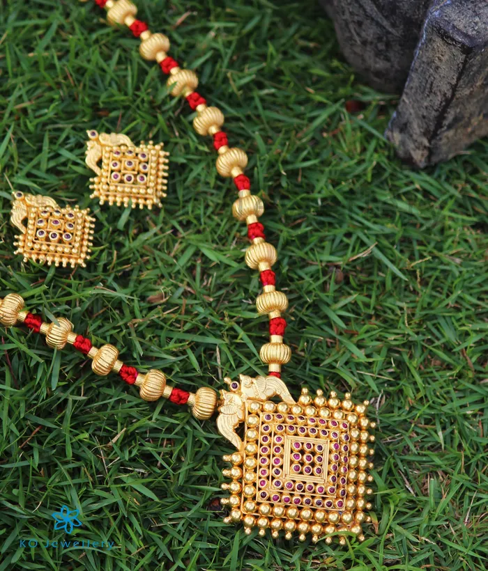 The Amitava Jomale Silver Necklace LongRed Silversmith Necklaces