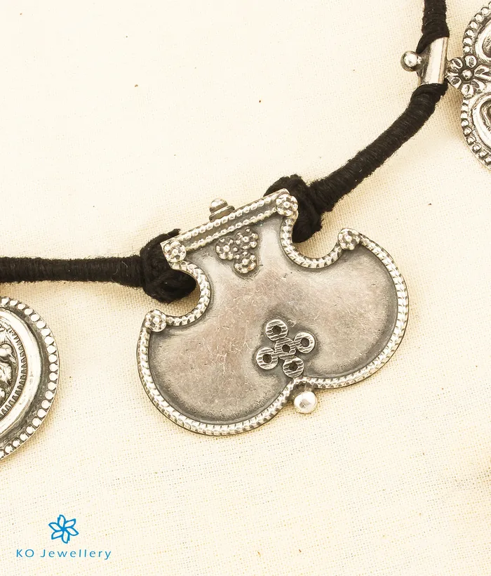 The Maura Silver Thread Necklace Jaipur Necklaces