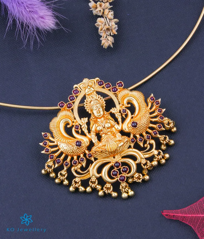 The Shakti Silver Lakshmi Peacock Pendant Thin Chain Silversmith Necklaces The Shakti Silver Lakshmi Peacock Pendant Thin Chain Silversmith Necklaces