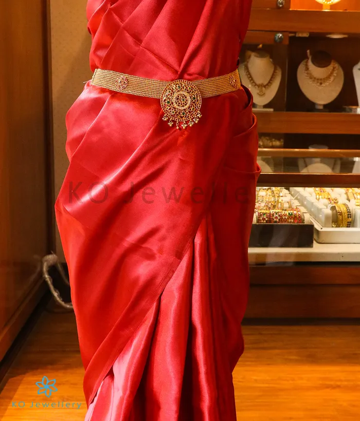 The Vamika Silver Peacock Bridal NecklaceWaist belt Silversmith Necklaces
