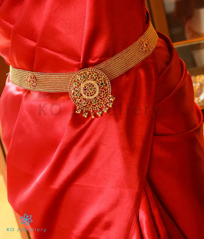 The Vamika Silver Peacock Bridal NecklaceWaist belt Silversmith Necklaces