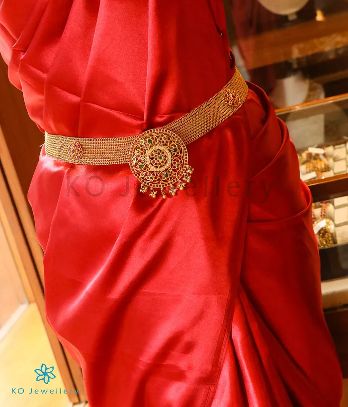 The Vamika Silver Peacock Bridal NecklaceWaist belt Silversmith Necklaces