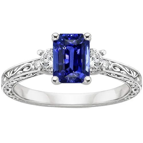 Three Stones Ring Antique Style Blue Sapphire Natural Earth Mined Diamonds 450 Carats HarryChadEntcom Rings Three Stones Ring Antique Style Blue Sapphire Natural Earth Mined Diamonds 450 Carats HarryChadEntcom Rings
