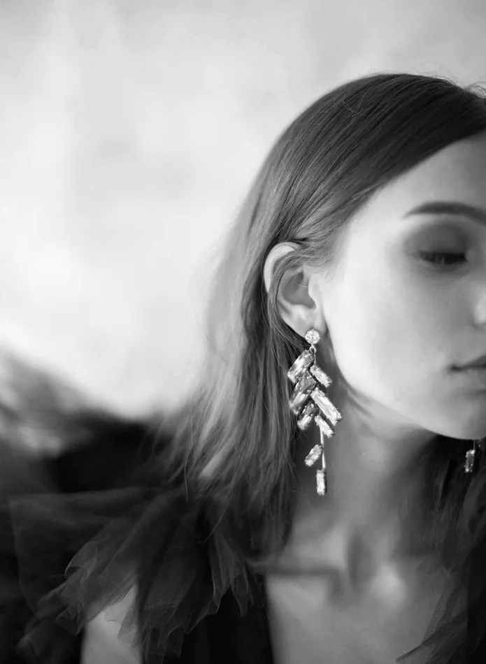 twigs honey Earrings Crystal confetti earrings Style 2070