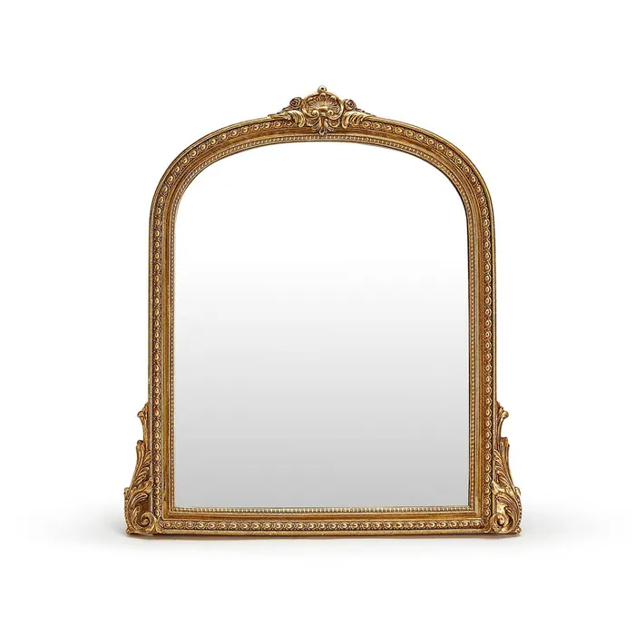 Twos Company PreStyled Sets Twos Company Gold Fleur 8X10 Mirror Stands Or Hangs Vertically Resin Twos Company PreStyled Sets Twos Company Gold Fleur 8X10 Mirror Stands Or Hangs Vertically Resin