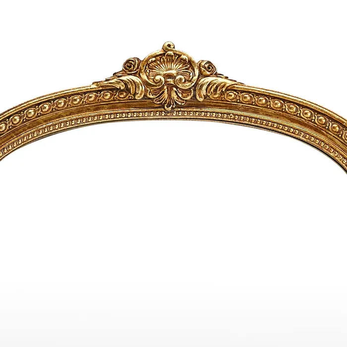 Twos Company PreStyled Sets Twos Company Gold Fleur 8X10 Mirror Stands Or Hangs Vertically Resin