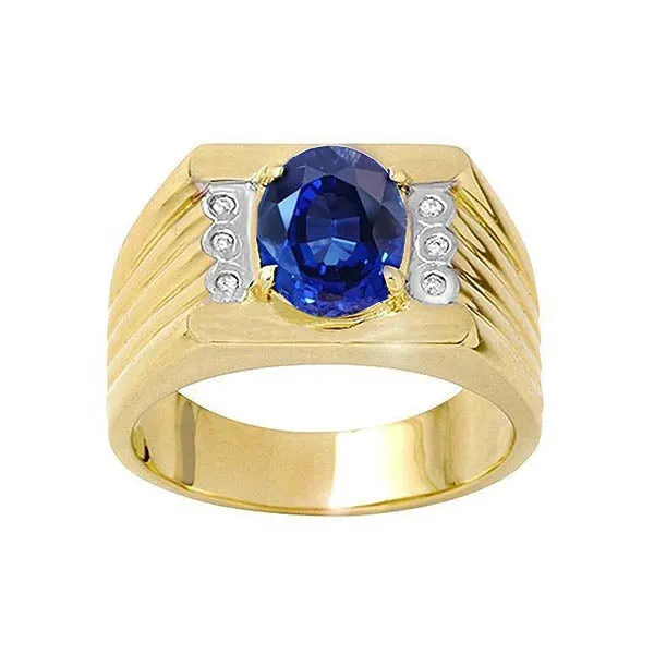 Two Tone Gold 14K Oval Sapphire Round Natural Earth Mined Diamond Ring 230 Ct GB Rings Two Tone Gold 14K Oval Sapphire Round Natural Earth Mined Diamond Ring 230 Ct GB Rings