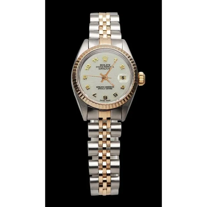 Watches GB Lady Rolex Yellow Gold Datejust Watch Perpetual Arabic Dial Ss