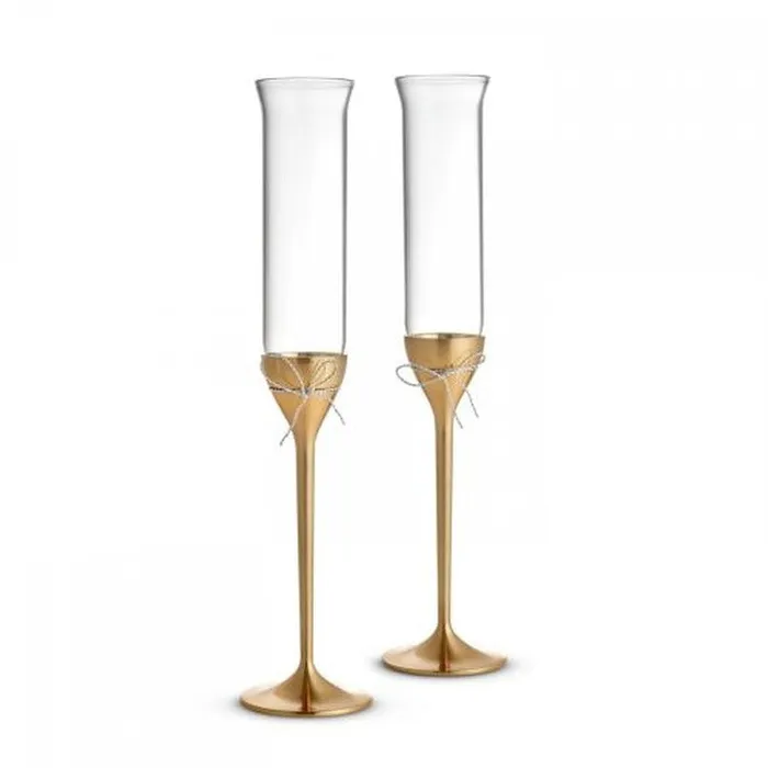 Wedgwood Earrings Wedgwood Vera Wang Love Knots Gold Toasting Flute Pair