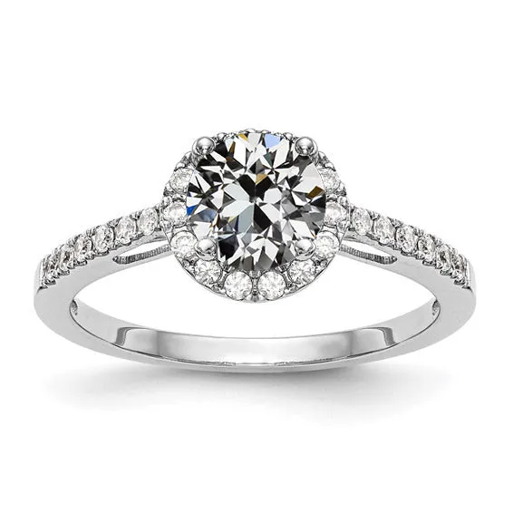 White Gold Halo Wedding Ring Round Old Miner Natural Earth Mined Diamond 3 Carats HarryChadEntcom Rings White Gold Halo Wedding Ring Round Old Miner Natural Earth Mined Diamond 3 Carats HarryChadEntcom Rings