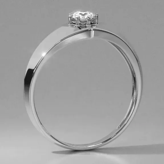 White Gold Mens Ring Mined Diamond HarryChadEntcom Rings